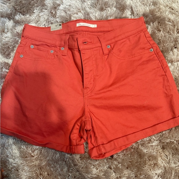 Levi's Vibrant Red Shorts - Picture 6 of 6
